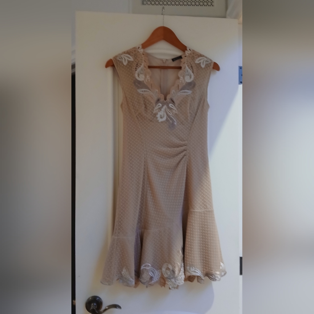 Karen Millen Beige Lace Dress